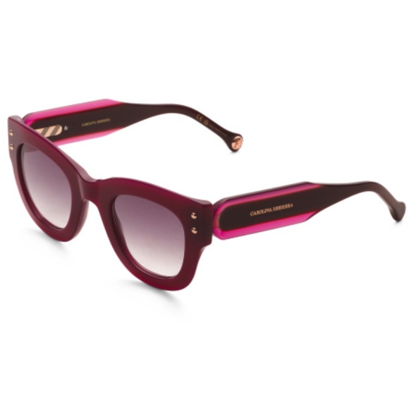 NWT CAROLINA HERRERA Square Sunglasses - Picture 3 of 4